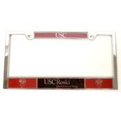 USC Trojans Chrome Shield Roski School of Art & Design License Plate Frame